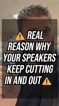 How to Fix a Speaker That's Cutting In and Out
