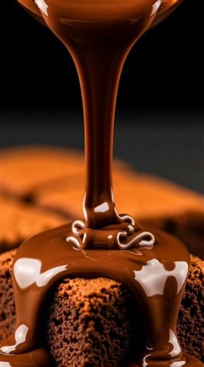 Hot chocolate lava ASMR 🍫🤤Sound on 🎧#foodasmr #chocolateasmr #satisfying #shorts