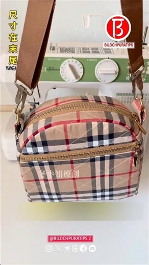 Make a double-layer zipper semicircular bag