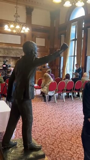 Designs for a new statue of Nelson Mandela which will be installed in Glasgow have been unveiled at the City Chambers. "Mandela was a beacon against racism, the statue will be a memory against forgetting that history," explained the chair of The Nelson Mandela Scottish Memorial Foundation (NMSMF) at the unveiling today. The public are now being invited to share their views on the potential options for the statue which will be placed in Nelson Mandela Place in October next year, 2026. | Glasgow T