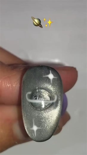 ✨🪐Easy Chrome Nails Step by Step 💅 Trendy Metallic Nail Art 2026 . #nails #nailart #naildesign