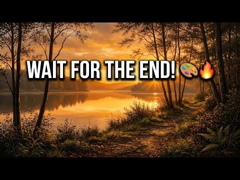 Easy Sunset Lake Painting with Boat 🌅 | Step-by-Step Acrylic Tutorial for Beginners