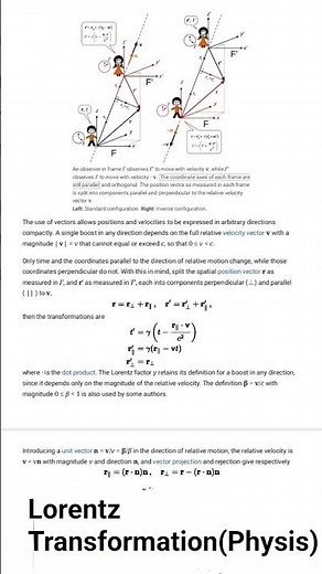 Lorentz Transformation (Physics)