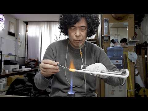 Korea’s Skilled Neon Light Master. The Process of Making a Neon Sign by Bending Glass Tubes