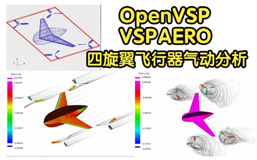 【OpenVSP教程】009-基于OpenVSP的VSPAERO模块对四旋翼飞行器进行气动分析