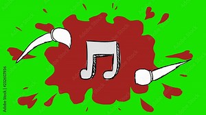 Musical Note - Hand Drawn Animation - 2D Drawing