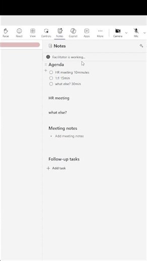 Share Agenda with everyone via Facilitator!