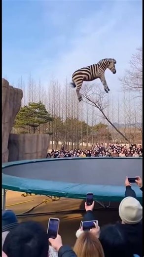 Zebra's Amazing Jump#zebra #jump