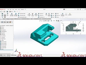 🔥SOLIDWORKS Tutorial for Beginner| Fixture Block