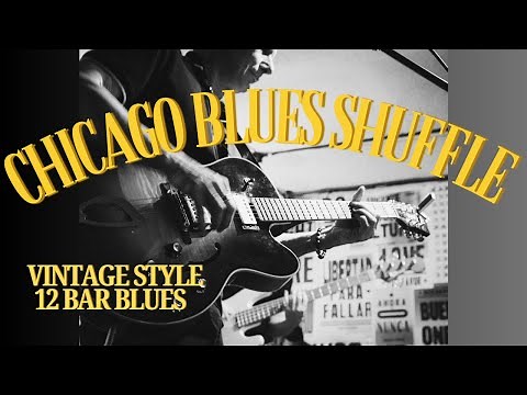 12 bar blues guitar lesson | Learn a Chicago blues lump shuffle in E