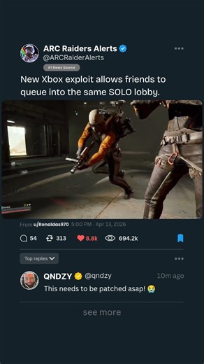 Solo team-up exploit in ARC Raiders