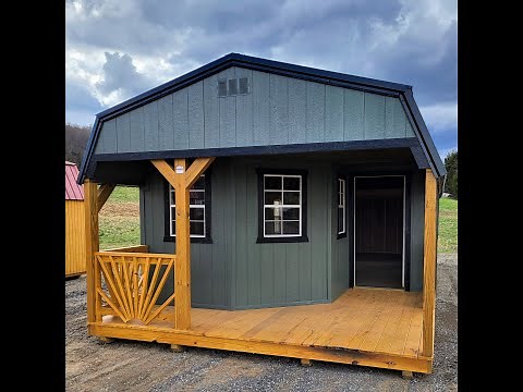Timberline Barns Lofted Premium Porch Cabin