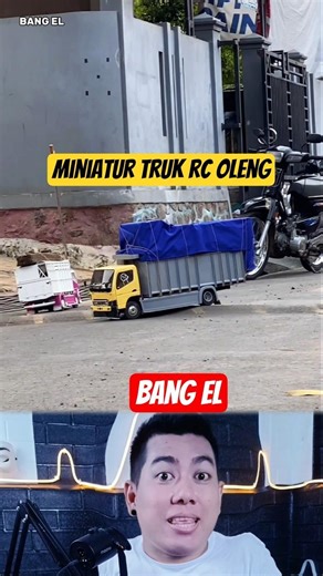 Suddenly the RC truck miniature swerved, Captain #shorts #reactionvideo #fypvideo #eldanboy