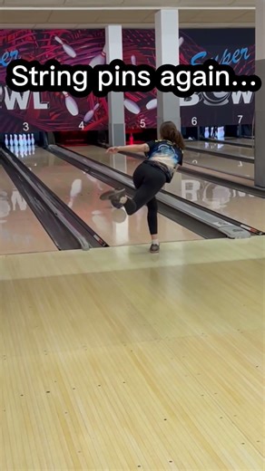 Same String Pins… This Time It Strikes 🎳 #bowling #bowlinglife #germanbowlinggirl #pov