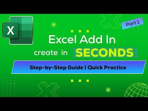 Excel VBA create an Add-In Ribbon | Step-by-Step Guide | Quick Practice | Part 1