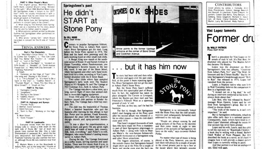 What was Bruce Springsteen like growing up in the 1960s? (1985)