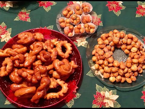 Struffoli and Scalidi Recipe / Traditional Italian Christmas Cookies