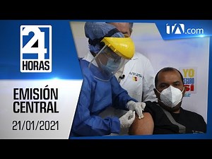 Noticias Ecuador: Noticiero 24 Horas, 21/01/2021 (Emisión Central)
