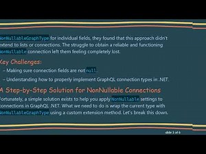 How to Make NonNullable Connections in GraphQL .NET