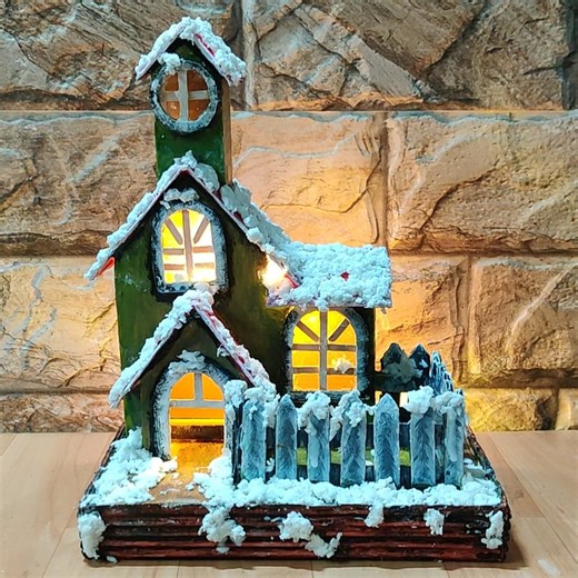 93K views · 3.2K reactions | Winter house best cardboard diy for home decor ideas | 3 minutes diy | Facebook