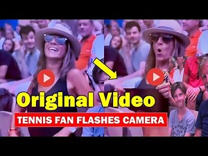 Tennis fan flashes camera at Paris Olympics goes viral