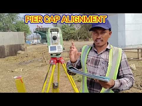 Pier Cap Alignment Kaiche Kare,How We Do Alignment Pier Cap By Line & Offsets. #piercap#alignment#