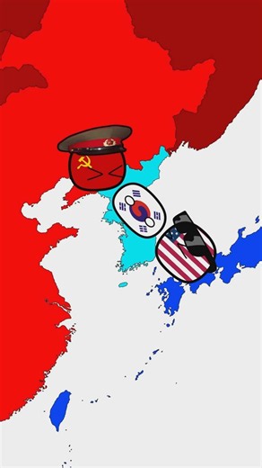 Countries Divided by the Cold War #countryballs