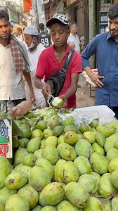 2.2M views · 10K reactions | 8 Years Old Kid Selling Raw Green Mango with Masala Salt - Amazing Cutting Skills | Food Flavor | Facebook
