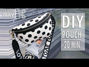 DIY FANTASTIC DESIGN POUCH BAG // Zipper Belt Free Hands Bag Idea In 20 Min