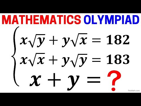 Olympiad Mathematics | Learn how to solve the system for x+y quickly | Math Olympiad Training