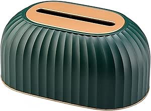 Tissue Box Holder Tissue Box Holder, Toilet Paper Box, Dining Table, Napkin Holder, Car Tissue Machine, Home Decoration Tissue Box Covers (Color : Dark Green)