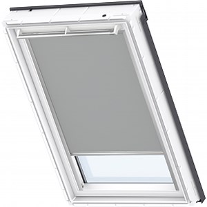 VELUX DKL Manual Blackout Roller Blind (Brushed Aluminium Trim)