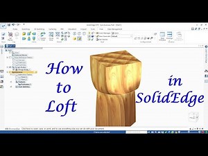 How to Loft in SolidEdge | Loft in SolidEdge | SolidEdge Tutorial | SolidEdge Features