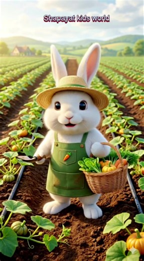 Hardworking Rabbit Swee Pumpkin Farming 🎃 | Amazing Harvest Success Story | #rabbit #farming #animals #AnimalStory #cartoon