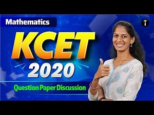 Mathematics KCET 2020 Question Paper Breakdown | Boost Your KCET 2026 Exam Preparation#kcet