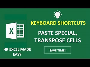 Excel Keyboard Shortcuts - Paste Special Shortcuts That Will Save You Tons of Time