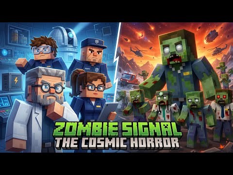 Zombie Signal The Cosmic Horror | Minecraft Animation Movie | Full Movie 6