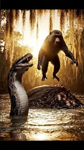Last Ditch Hero Monkey Vs Massive Python In Florida Bayou