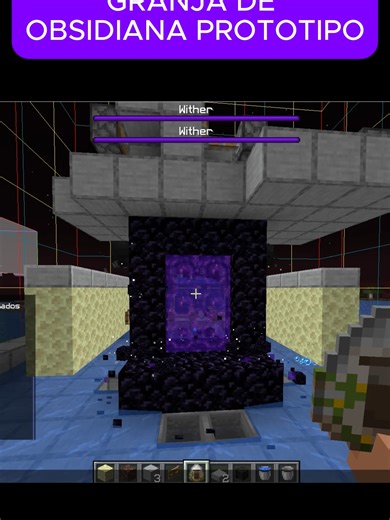 Granja de Obsidiana Automática en Minecraft