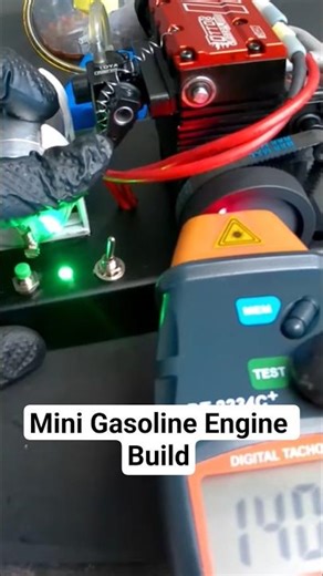 Building Mini Gasoline Engine (Full Video On My Channel) #diy #foryou #fyp