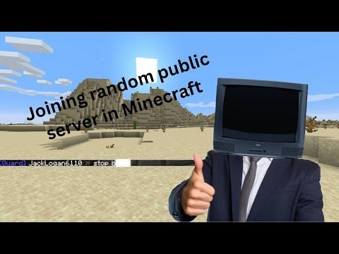 Joining random Minecraft public servers