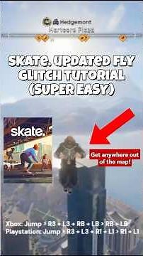 Skate. Updated Fly Glitch Tutorial (SUPER EASY METHOD) *PATCHED*