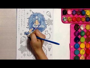 キュアジェラート ぬりえ キラキラ☆プリキュアアラモード Cure Gelato -Aoi Tategami-
