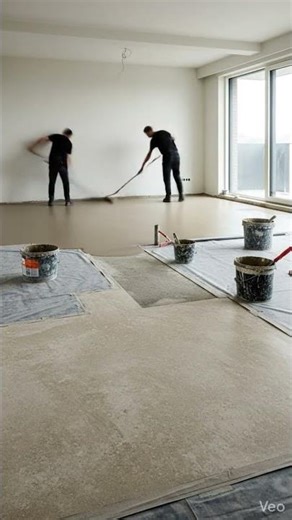 Modern Minimalist Epoxy Floor – Soft Sand Stone Finish