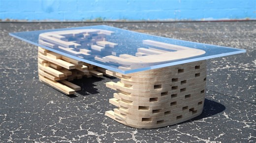 DIY Coffee Table From One Sheet Of Plywood