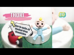 How to make JJ of Cocomelon fondant (step by step tutorial)