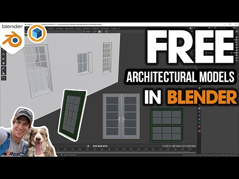 How to Use FREE Manufacturer Architectural Models in Blender! (Doors, Windows, Etc)