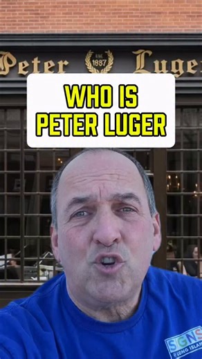 You know Peter Lugers, but I bet you don’t know the history behind it? 🥩🥩🥩 #longisland #history #trivia #peterluger | Long Island Sign Guy