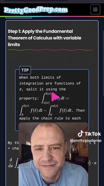 Fundamental Theorem of Calculus: Don't let tricky exam questions throw you off! Learn how to tackle them with confidence by practicing exam-level problems. Let's break down a typical exercise together! #Math141 #McGillMath #McGillStudents #McGillExams #FundamentalTheorem #Midtermprep #calculus #studytok