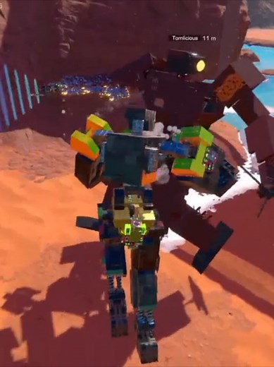 Giant Mech Fight in Trailmakers